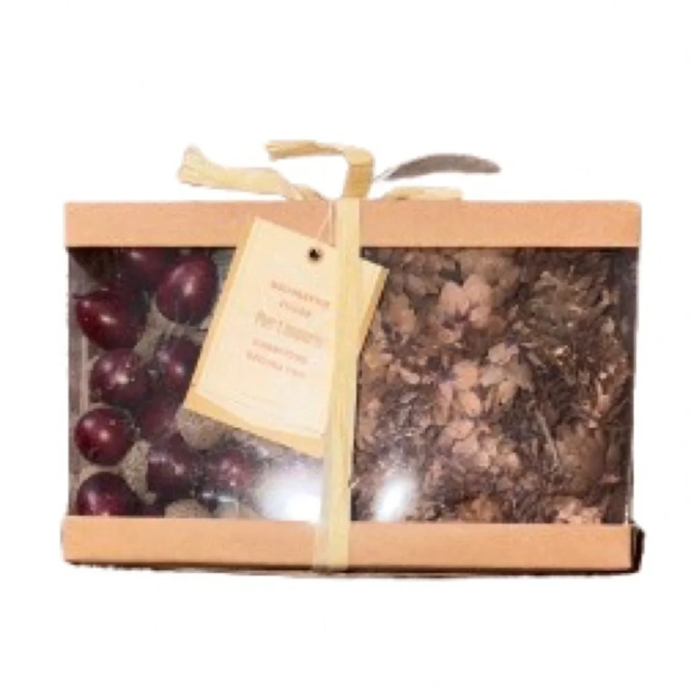 Pier 1 Decorative filler Potpourri Set - Brown and deep Red NWT